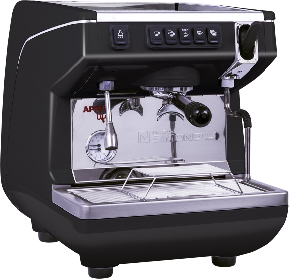 Кофемашина рожковая автоматическая NUOVA SIMONELLI APPIA LIFE 1GR V 220V BLACK+HIGH GROUPS