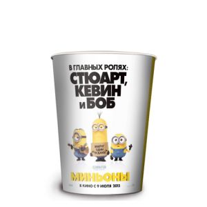V 32 Стакан для попкорна "Миньоны" FUNFOOD CORPORATION EAST EUROPE