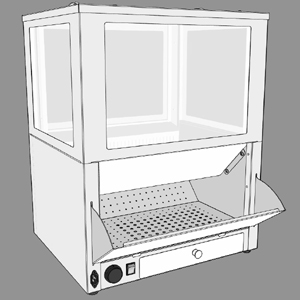 Витрина тепловая настольная ROBOLABS VTP-080A-GREY