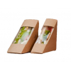 Коробка для сэндвича 130X130X60мм картон крафт ГЕОВИТА SANDWICH 60